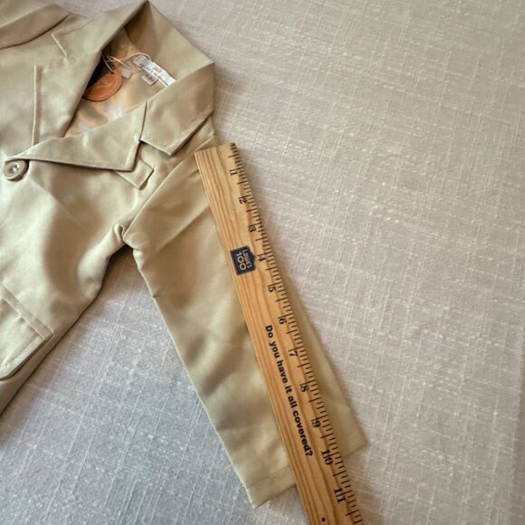 Bailey’s Blossoms Two Button Tan Blazer 0-3 Months NWT‎ - Picture 6 of 8